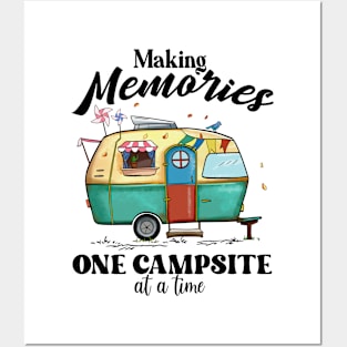 Making Memories one campsite at a time Explore the Wild Camping Adventure Novelty Gift Posters and Art